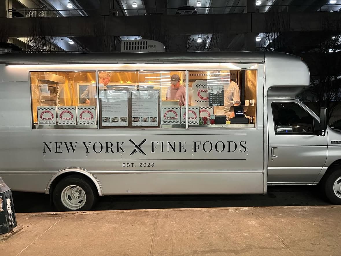 Authentic Neapolitan Style Pizza truck catering an event in NYC